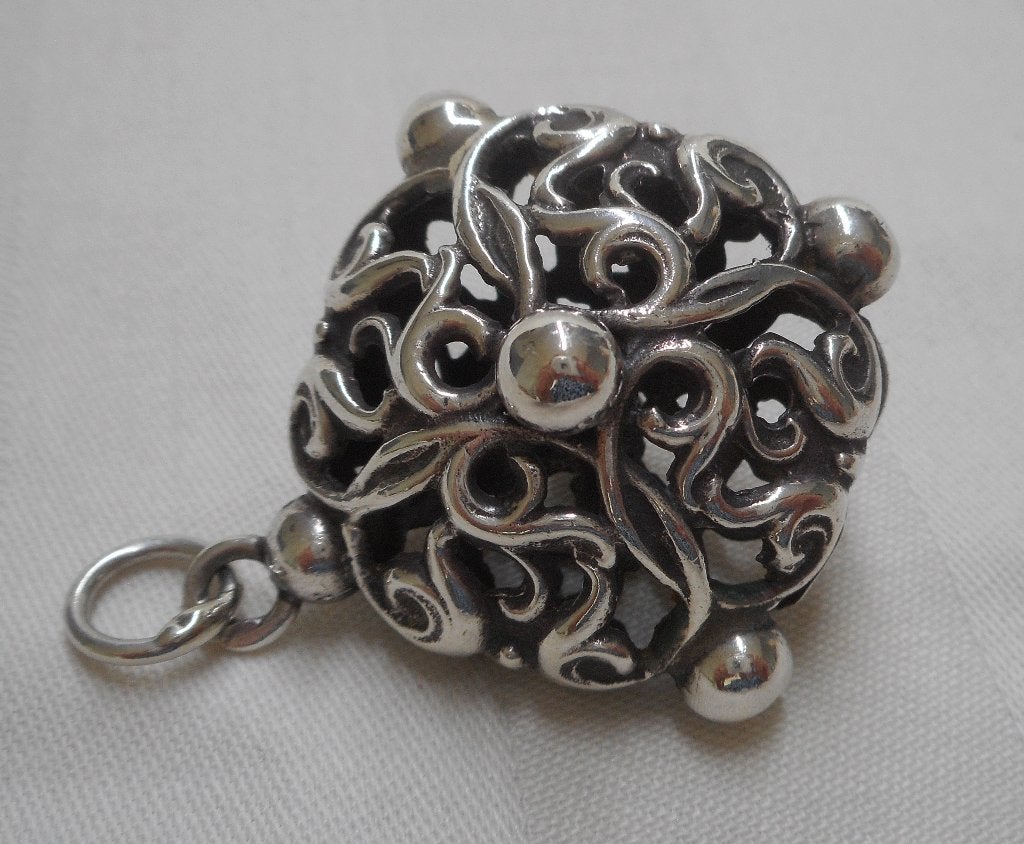 Zilveren antieke hanger nr.1483, Verzenden, Zilver, Hanger