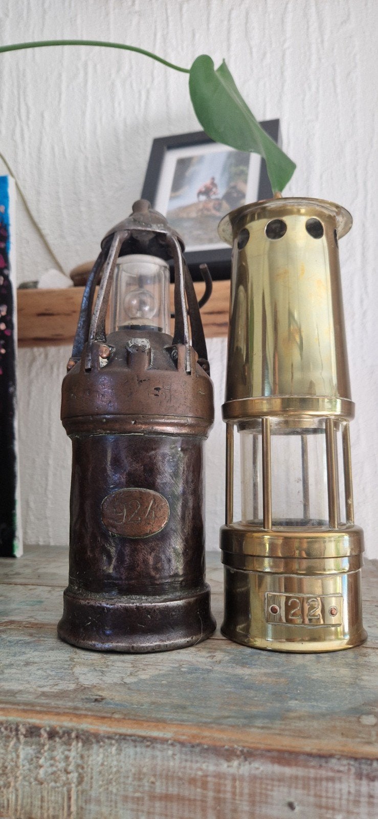 mijnlamp antieke mijnwerkerslamp, Antiek en Kunst, Ophalen of Verzenden