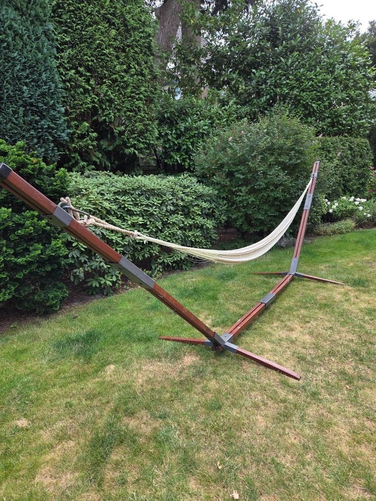 Grote hangmat 500*130 cm in bijna nieuwstaat, Ophalen, Zo goed als nieuw, Eenpersoons, Opvouwbaar