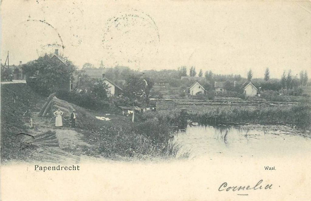 388-560-005 Papendrecht Waal, Verzenden, Voor 1920, Zuid-Holland