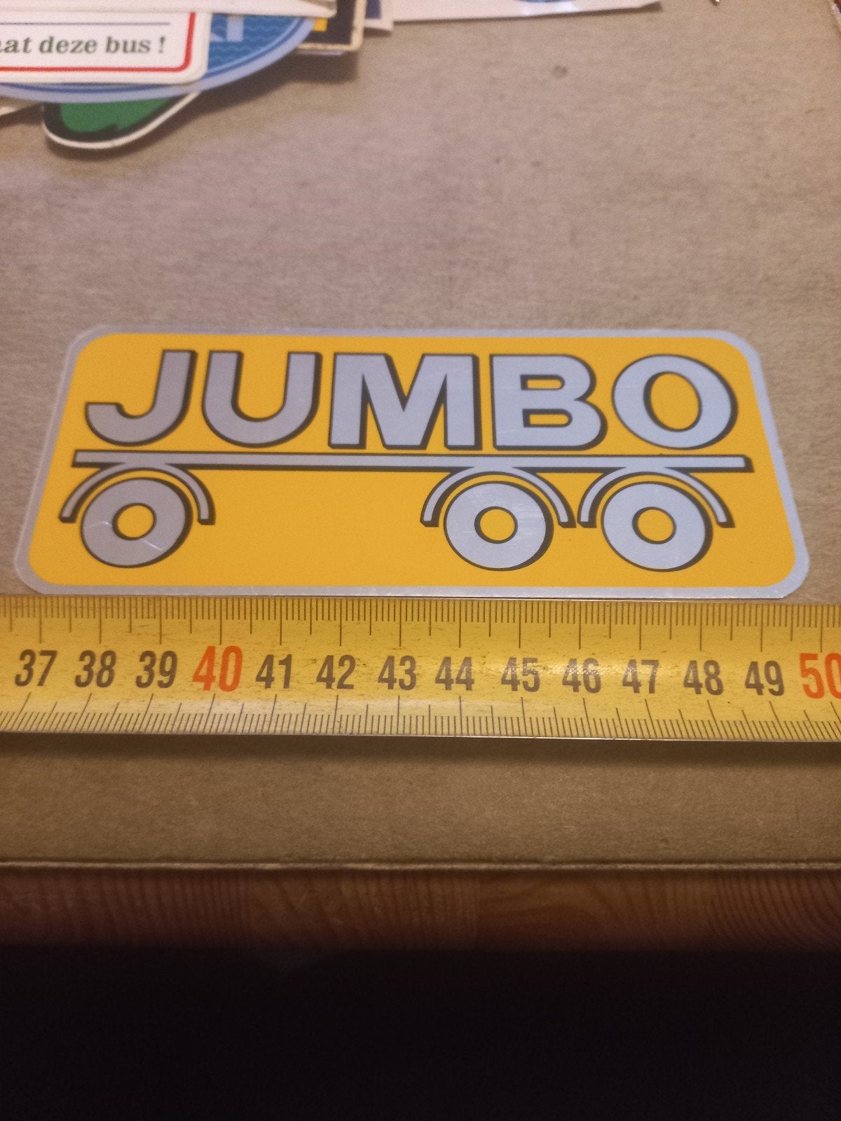 Jumbo  Sticker - Vrachtwagen Logo, Verzamelen, Ophalen of Verzenden
