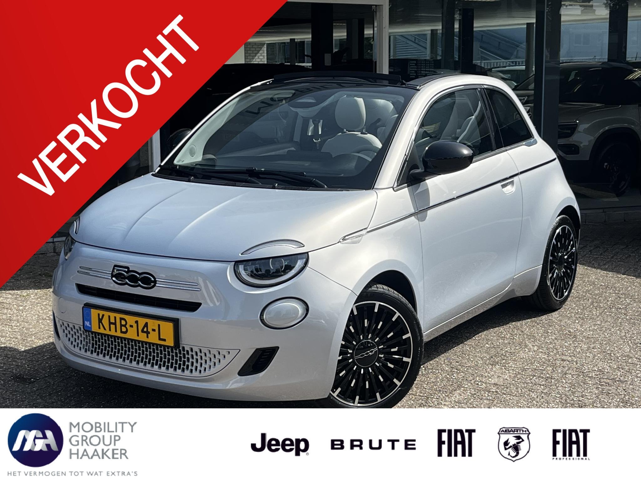 Fiat 500C 1.0 Hybrid La Prima | JBL | Panoramadak | Leer