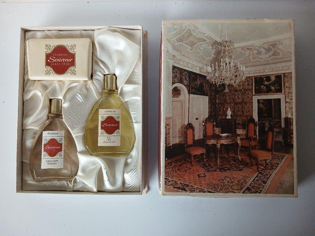 RARITEIT !!!! DDR geschenkdoos Florena : Schloß Weesenstein, Verzenden, Nieuw, Parfumfles, Gevuld