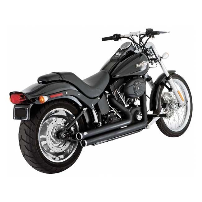 2-1/2" bigshots uitlaat Softail zwart 1986-2006, Motoren, Onderdelen | Harley-Davidson, Niet ingevuld, Nieuw, Ophalen of Verzenden