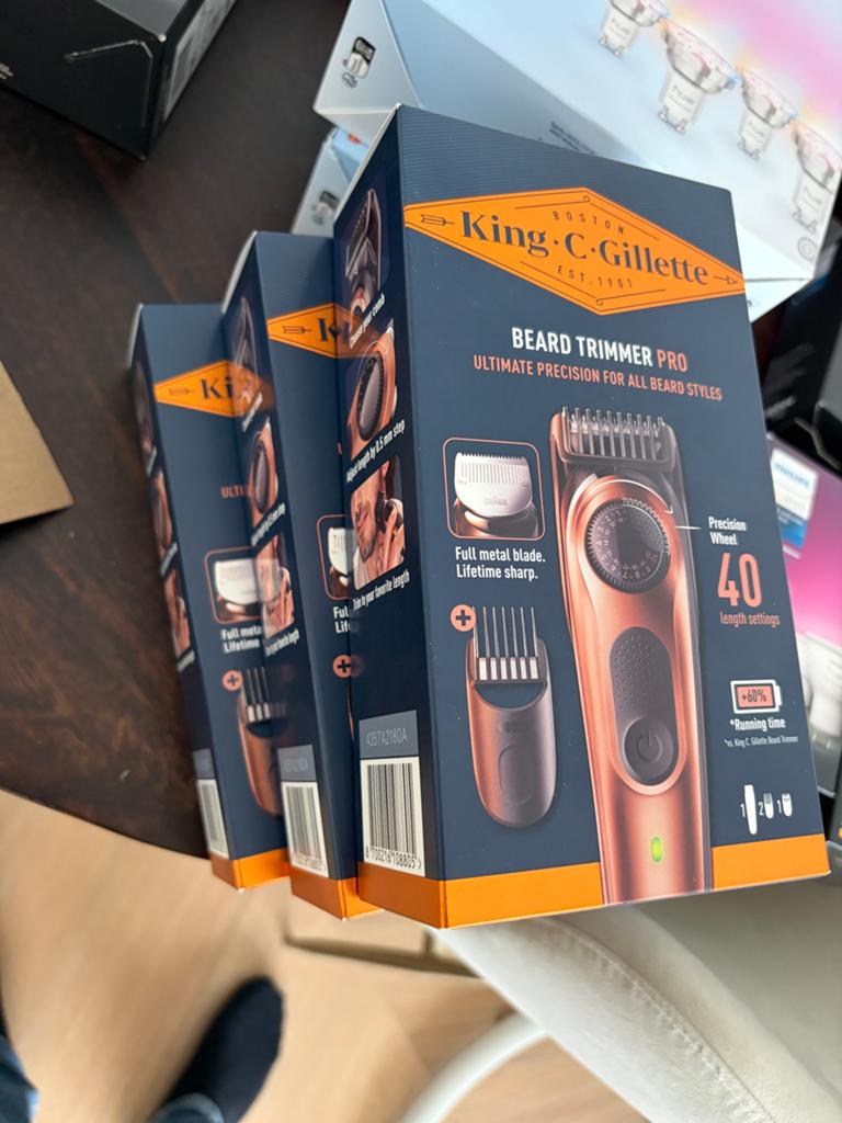 King C. Gillette Baardtrimmer Pro - Nieuw (3 stuks beschikba, Ophalen of Verzenden, Nieuw, Overige typen