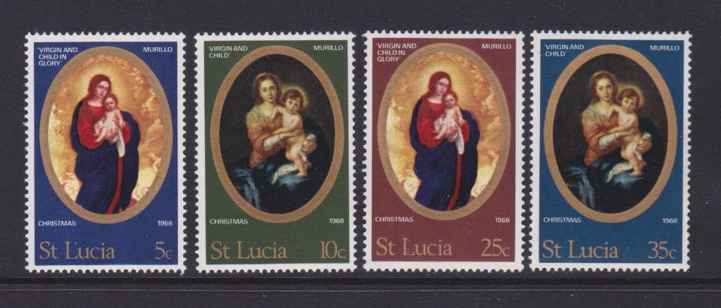 TSS Kavel 1.10126 St Lucia pf minr 229-232 kerst, Ophalen, Postfris, Midden-Amerika