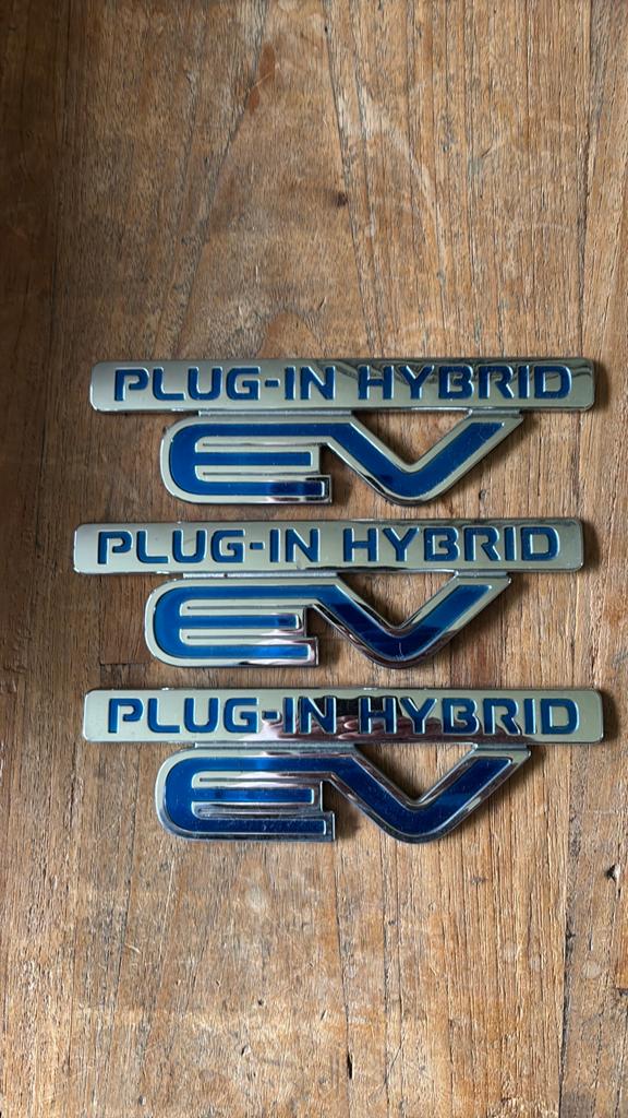 MOOI LOGO EV PLUG IN HYBRID EMBLEEM, Auto diversen, Tuning en Styling, Ophalen of Verzenden