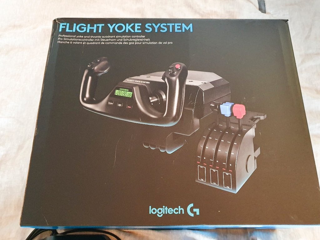 Logitech flight yoke, Computers en Software, Joysticks, Ophalen of Verzenden, Zo goed als nieuw, Logitech