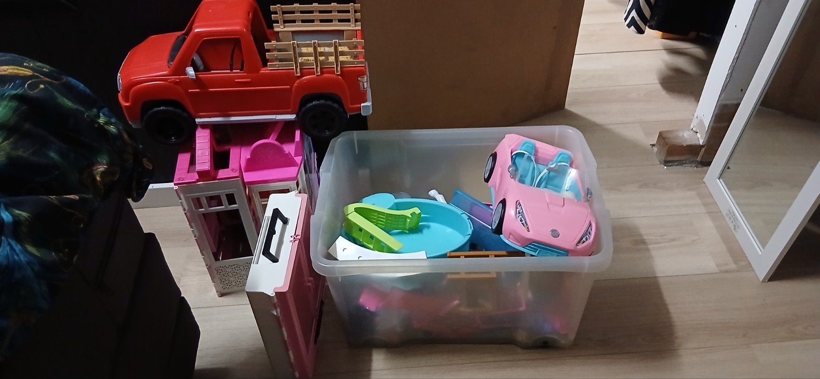Grote Barbie collectie met auto's, huis en accessoires, Ophalen of Verzenden, Gebruikt, Barbie