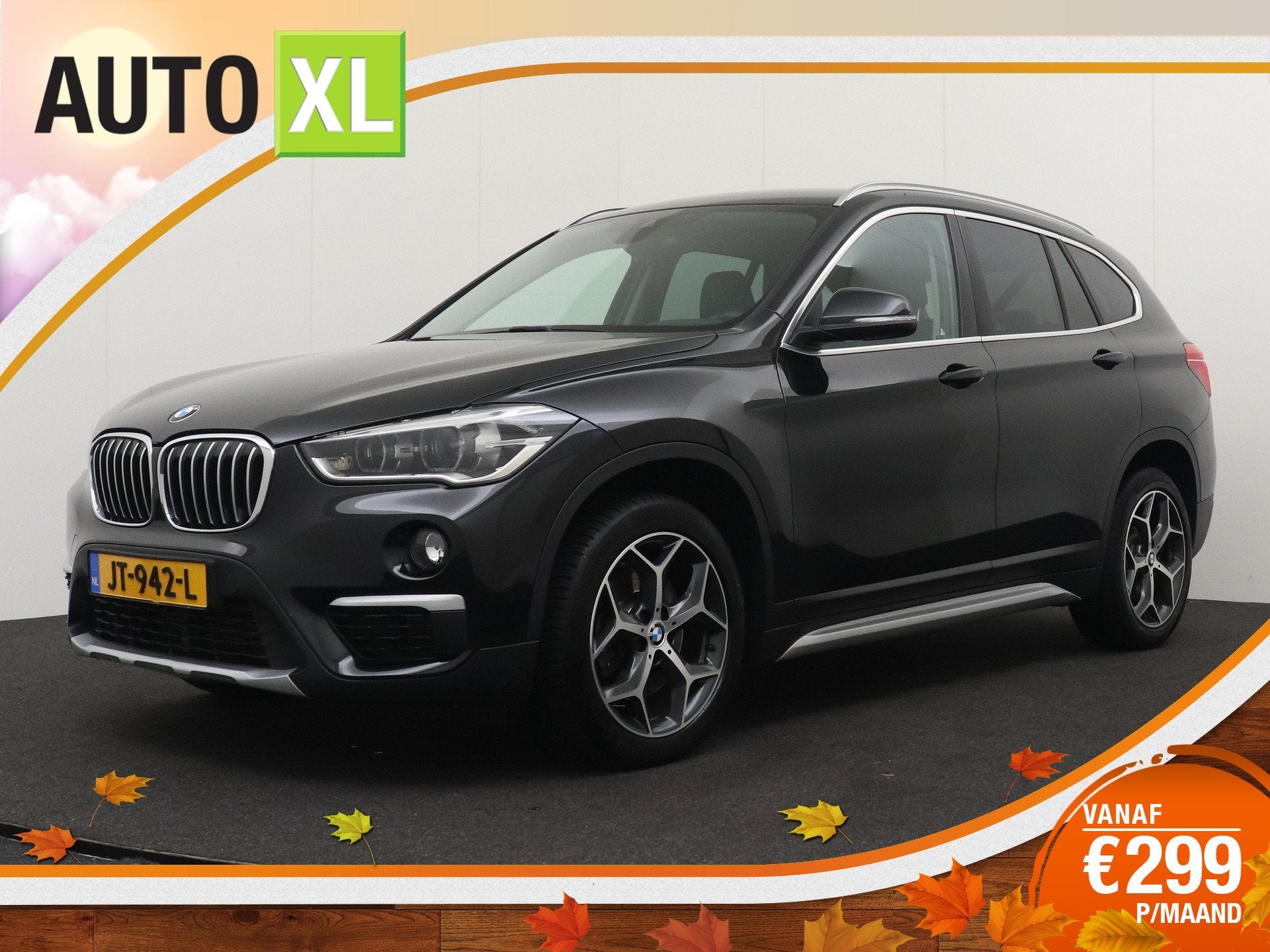 BMW X1 sDrive20i 192 PK Aut. M-Sport High Exe. Leder Head-Up, Verwarmde buitenspiegels, Zwart, Bedrijf, SUV of Terreinwagen