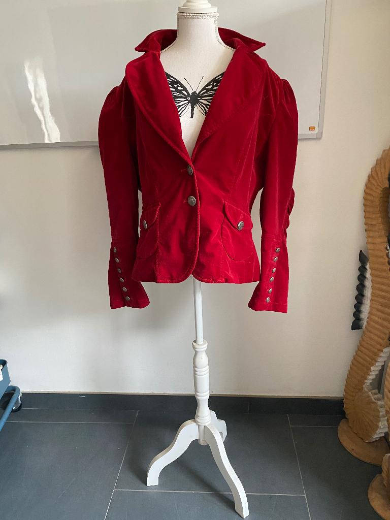 Rood damesjasje van Bandolera, Maat 42/44 (L), Ophalen of Verzenden, Jasje, Gedragen