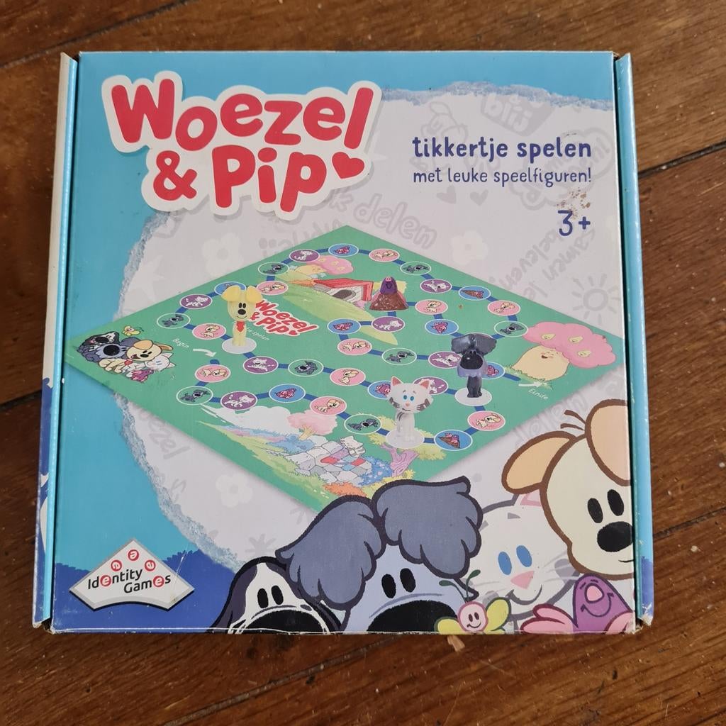 Woezel & Pip: Tikkertje Spelen Bordspel met Speelfiguren, Een of twee spelers, Ophalen of Verzenden, Gebruikt, Identity Games
