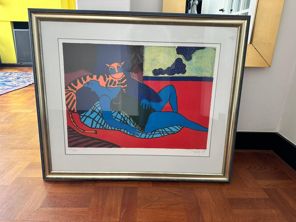Gesigneerde lithografie van Corneille, Antiek en Kunst, Kunst | Litho's en Zeefdrukken, Ophalen