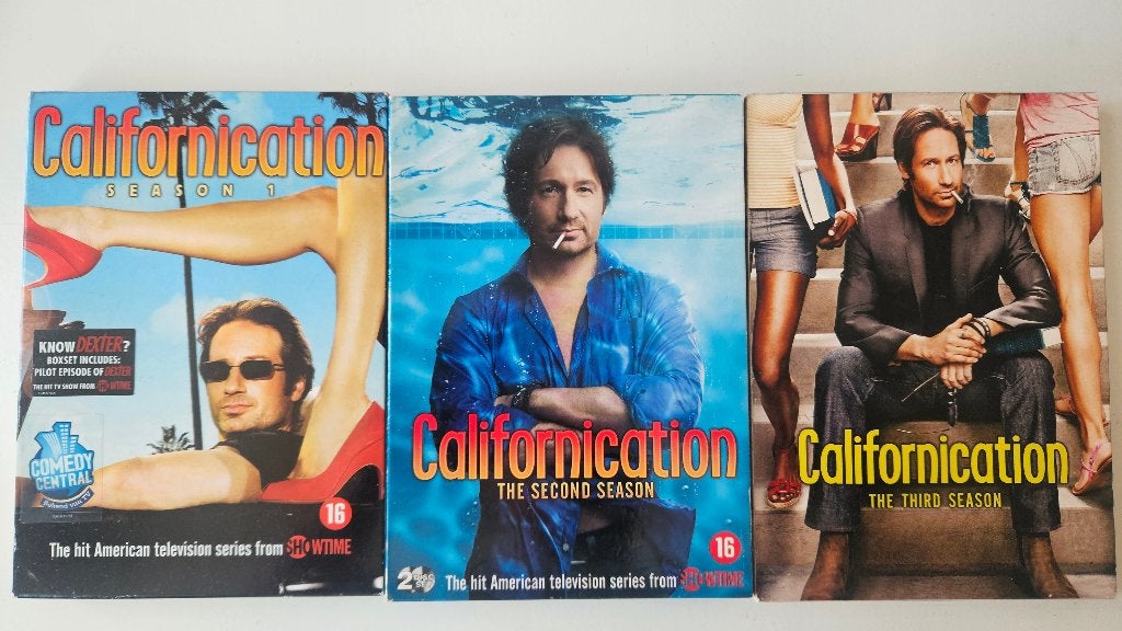 Californication Season 1, 2 en 3, Cd's en Dvd's, Dvd's | Tv en Series, Ophalen of Verzenden, Gebruikt, Komedie