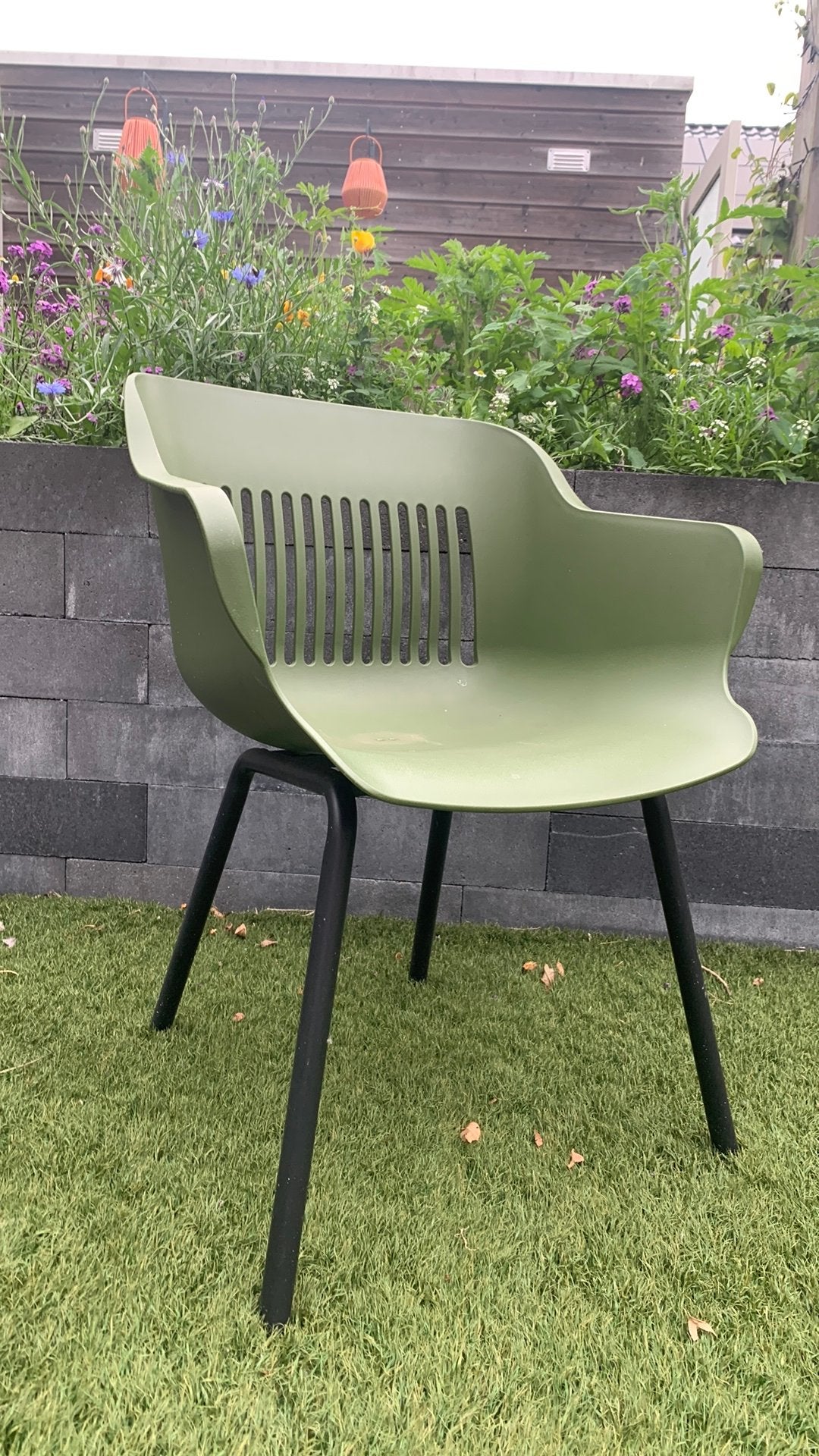 Hartman Zitting Groen - Tuinstoel/Eetkamerstoel, Ophalen, Kunststof, Gebruikt, Overige kleuren