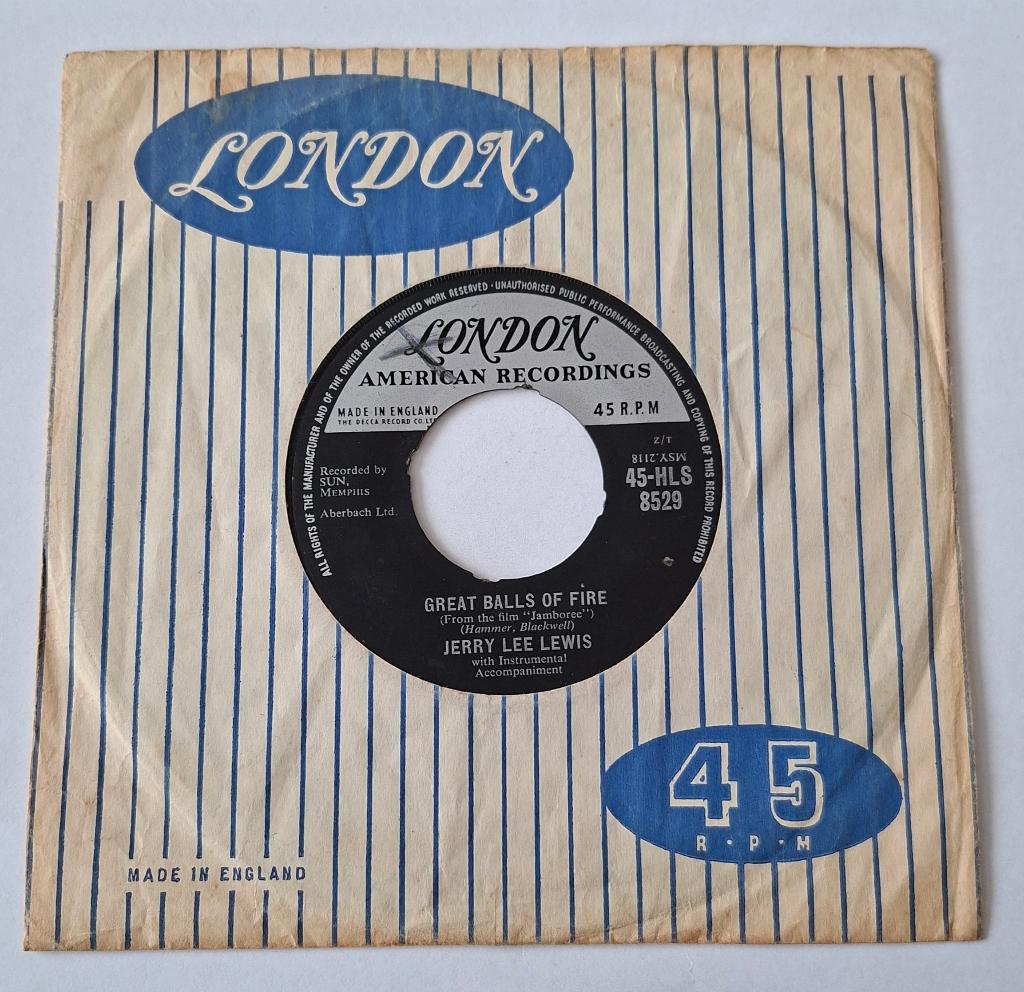 Jerry Lee Lewis - Great balls of fire, Ophalen of Verzenden, Gebruikt, Pop, Single