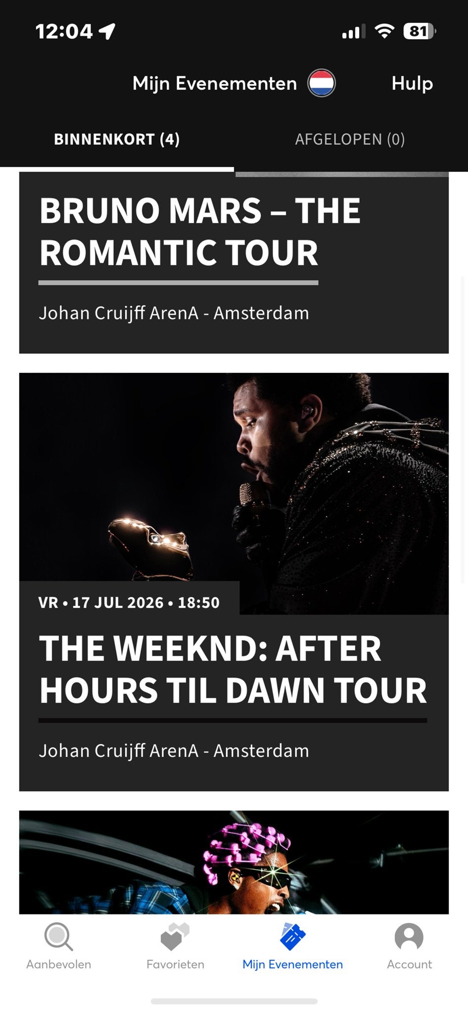 The Weeknd: After Hours Til Dawn Tour, Twee personen, Juli