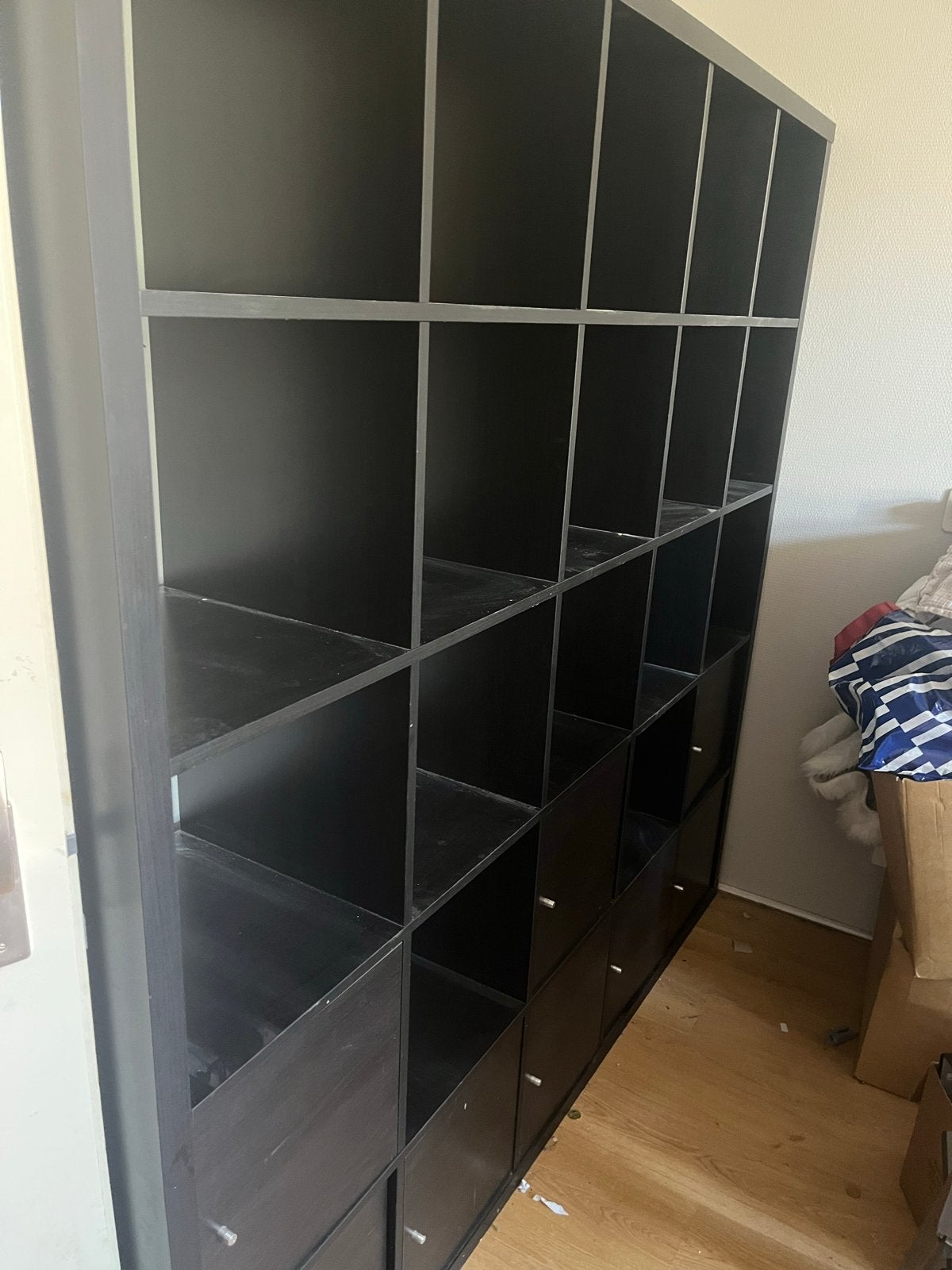 IKEA Kallax 5x5 vakkenkast - Zwartbruin, Ophalen, Gebruikt
