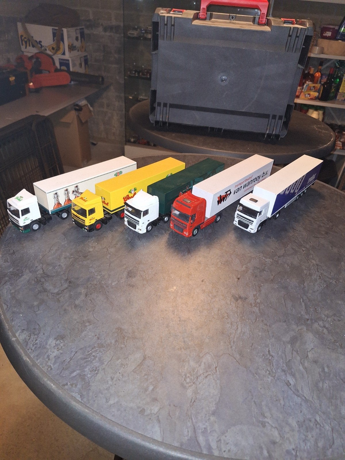 ModelVrachtwagen merk tekno1:50 5 stuks DAF 95 400 ati 95, Ophalen, ., Tekno, Zo goed als nieuw