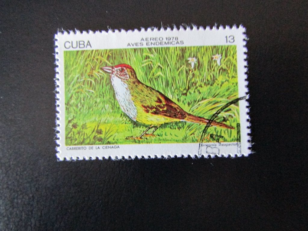 Postzegel Vogel: Zapata-Gors uit Cuba, Ophalen of Verzenden, Gestempeld, Dier of Natuur