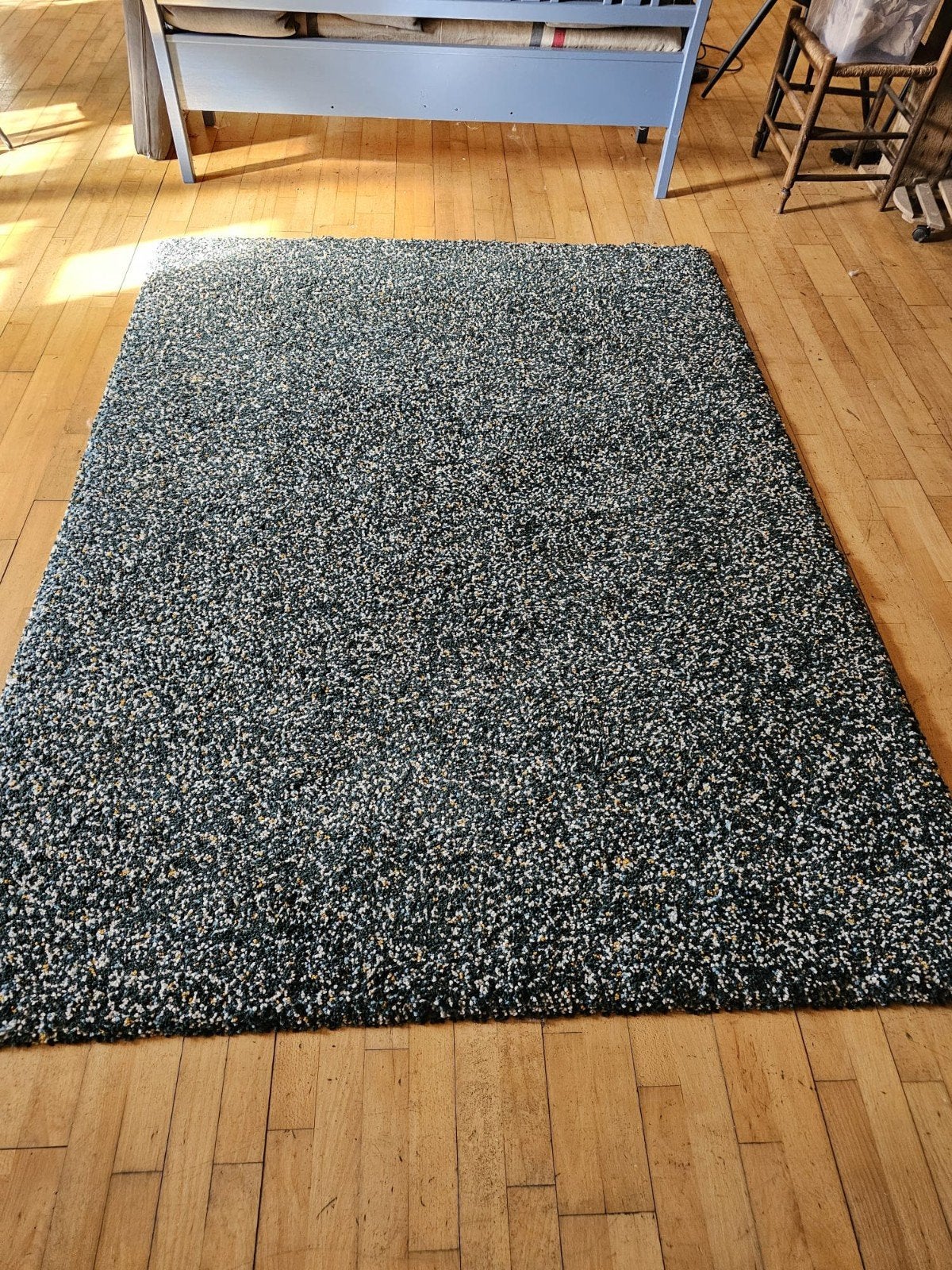 Ikea vloerkleed  hoog polig, 200 cm of meer, Ophalen of Verzenden, Zo goed als nieuw, Groen