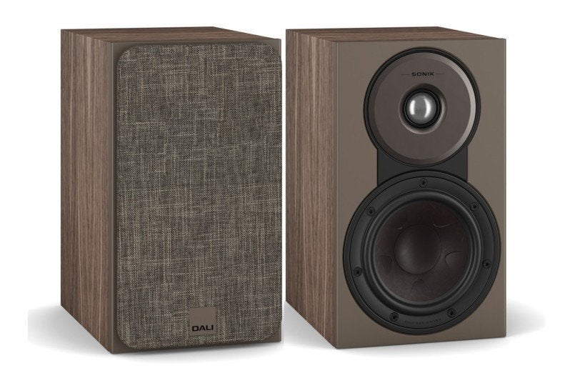Dali Sonik 1 (Walnut), Zo goed als nieuw, 60 tot 120 watt, Boekenplank luidspreker, Ophalen