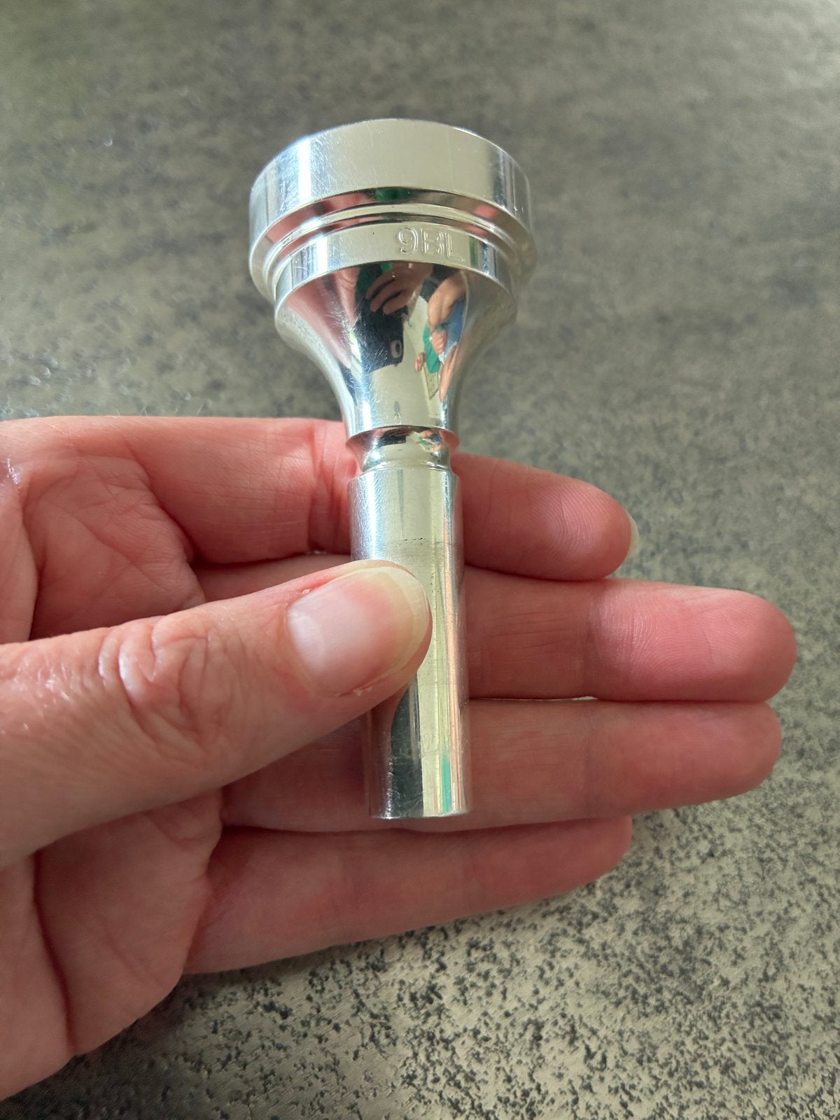 Trombone mondstuk Denis Wick 9BL zgan, Ophalen, Zo goed als nieuw, Koperblazer