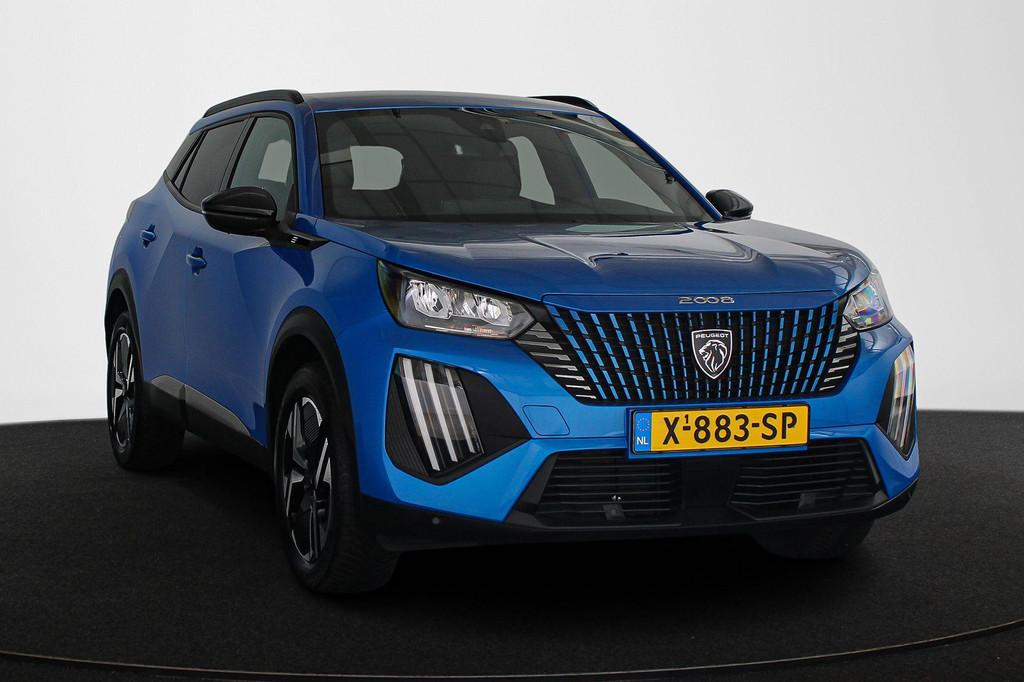 Peugeot e-2008 EV Allure 54 kWh, Auto's, Gebruikt, 156 pk, Blauw, Alcantara