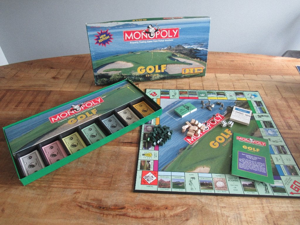 NIEUW!!! Vintage Schaarse Monopoly Golf Edition USA Opoly, Ophalen of Verzenden, Nieuw, Parker Brothers