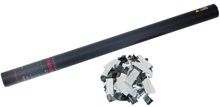 TCM FX Handheld Confetti Cannon 80cm White Silver, Geluidgestuurd, ., Overige typen, Nieuw
