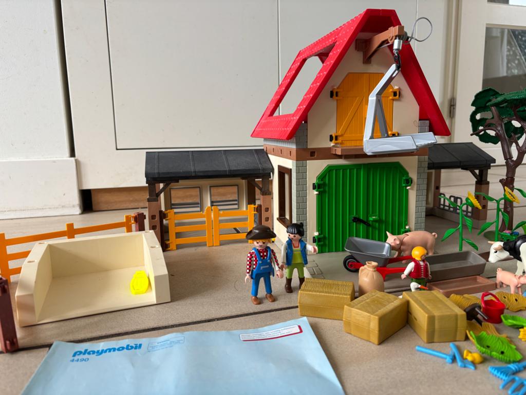 Playmobil 4490 Boerderij met dieren en figuren, Ophalen of Verzenden, Zo goed als nieuw, Los playmobil