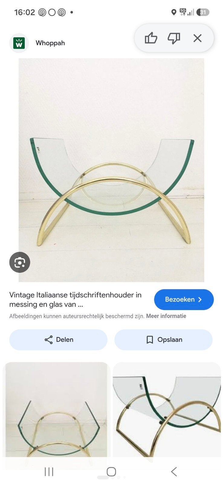 Lectuurbak chroom met glas, Ophalen of Verzenden
