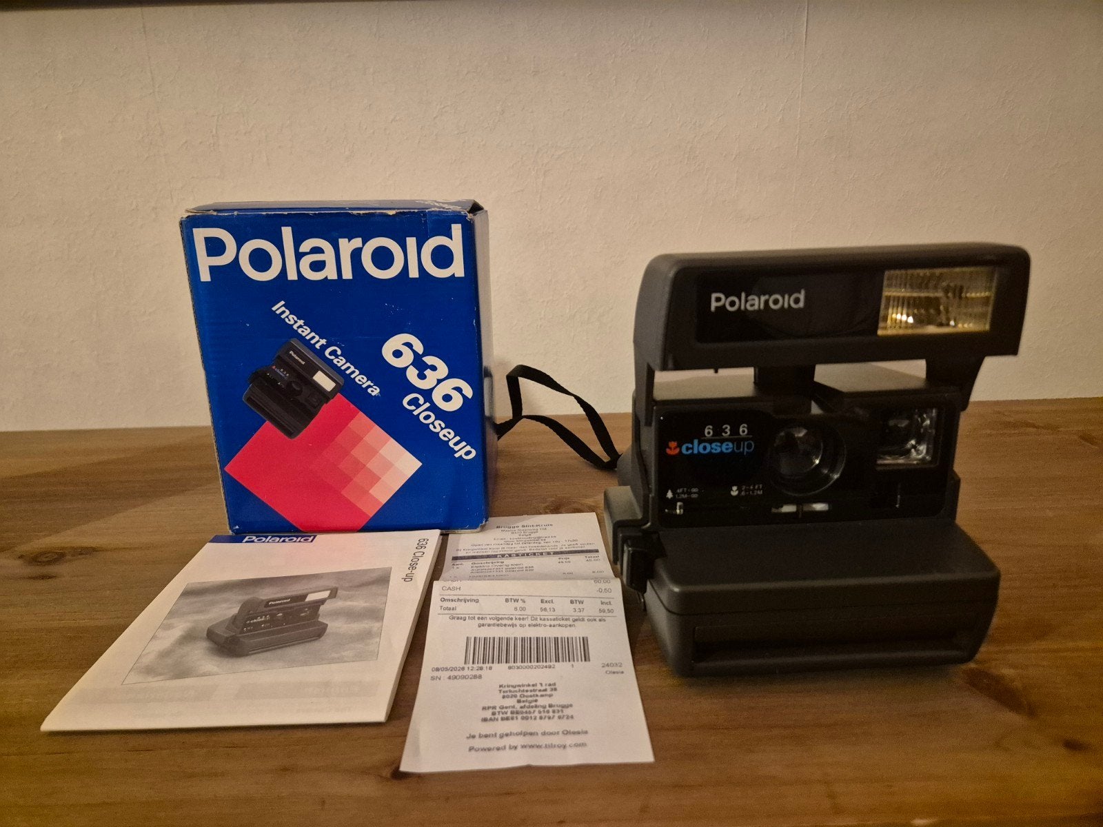 Vintage Polaroid 636 CloseUp Instant Camera – compleet, Audio, Tv en Foto, Ophalen of Verzenden, Gebruikt, Polaroid, Polaroid
