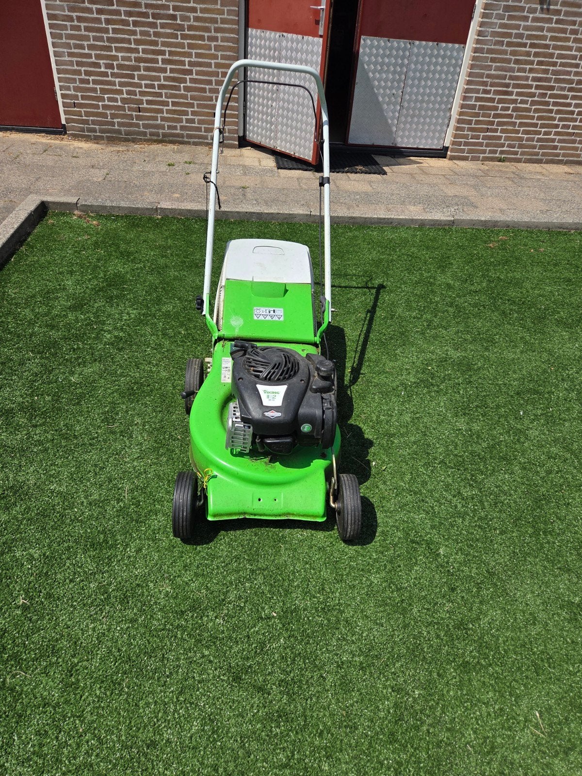 Viking MB 248 Benzine Grasmaaier - Goede Staat, Tuin en Terras, Grasmaaiers, Ophalen, Gebruikt, Opvangbak, Benzine-grasmaaier