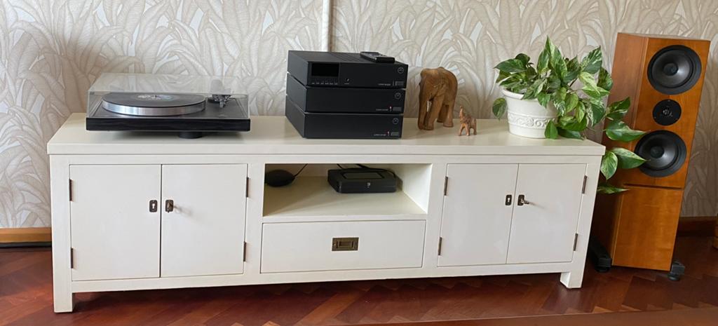 TV/Audio Kast ~Gratis~, Huis en Inrichting, Kasten | Televisiemeubels, Ophalen, Gebruikt, 100 tot 150 cm, Landelijk