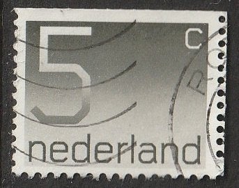 Nederland 1976 1108G Crouwel 5c Boven ong, Gest, Verzenden, Na 1940, Gestempeld