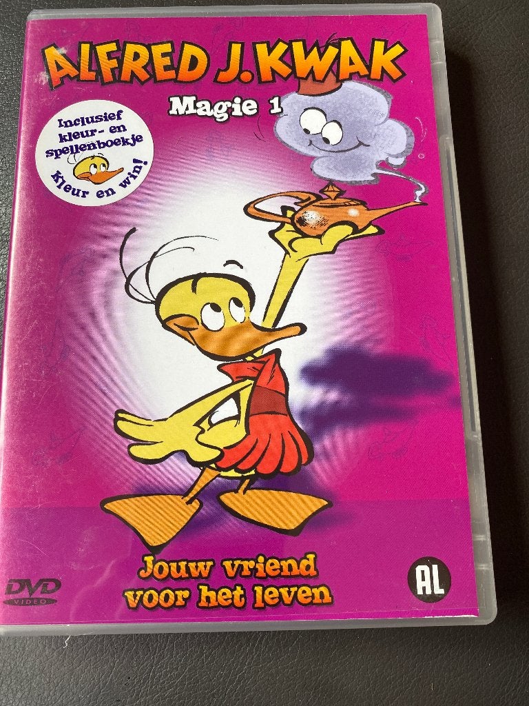 Alfred J. Kwak - Magie 1 DVD (met boekje), Animatie, Alle leeftijden, Tv-serie, Zo goed als nieuw