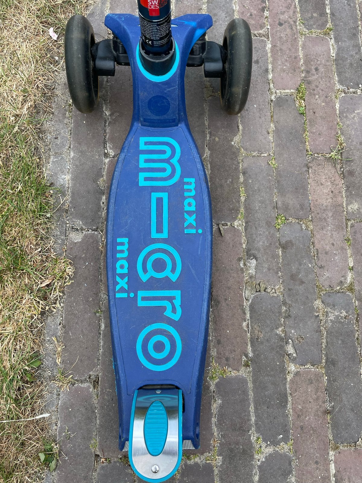 Micro Maxi step blauw - In goede staat, Fietsen en Brommers, Ophalen, Gebruikt, Gewone step