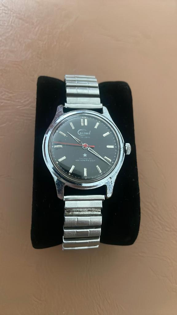 Cazal vintage horloge, Ophalen of Verzenden, Staal, Overige merken, 1960 of later