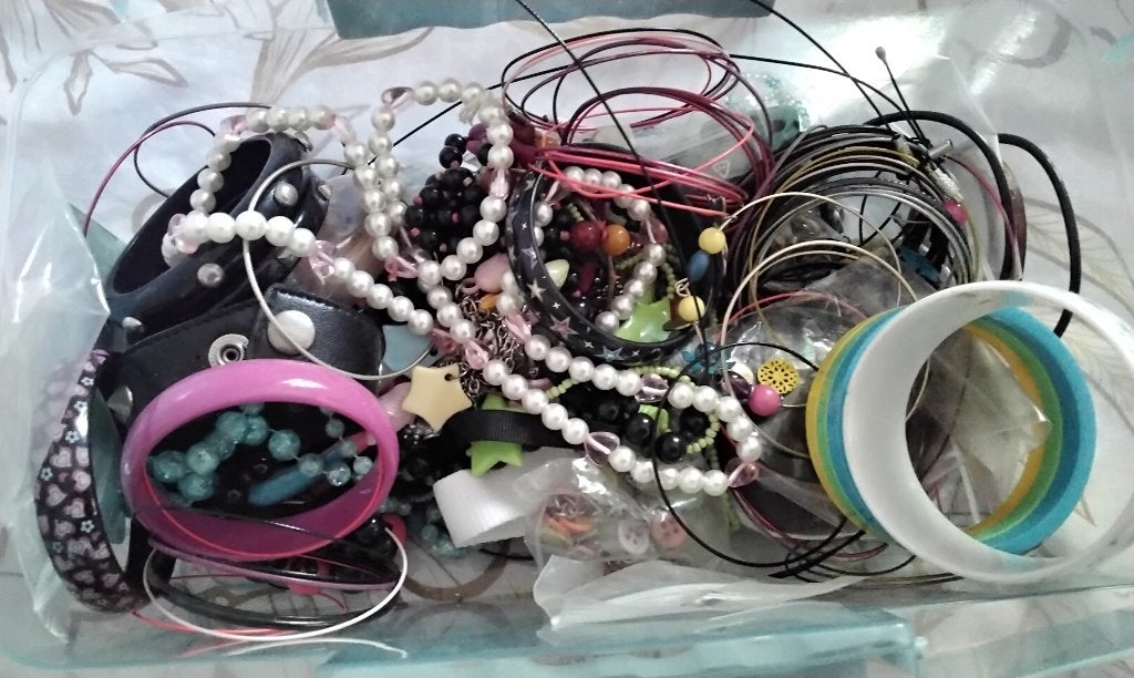 PARTIJ Vintage Sieraden Kettingen Veel Metalen Armbanden, Ophalen, Overige materialen, Overige kleuren, Zo goed als nieuw