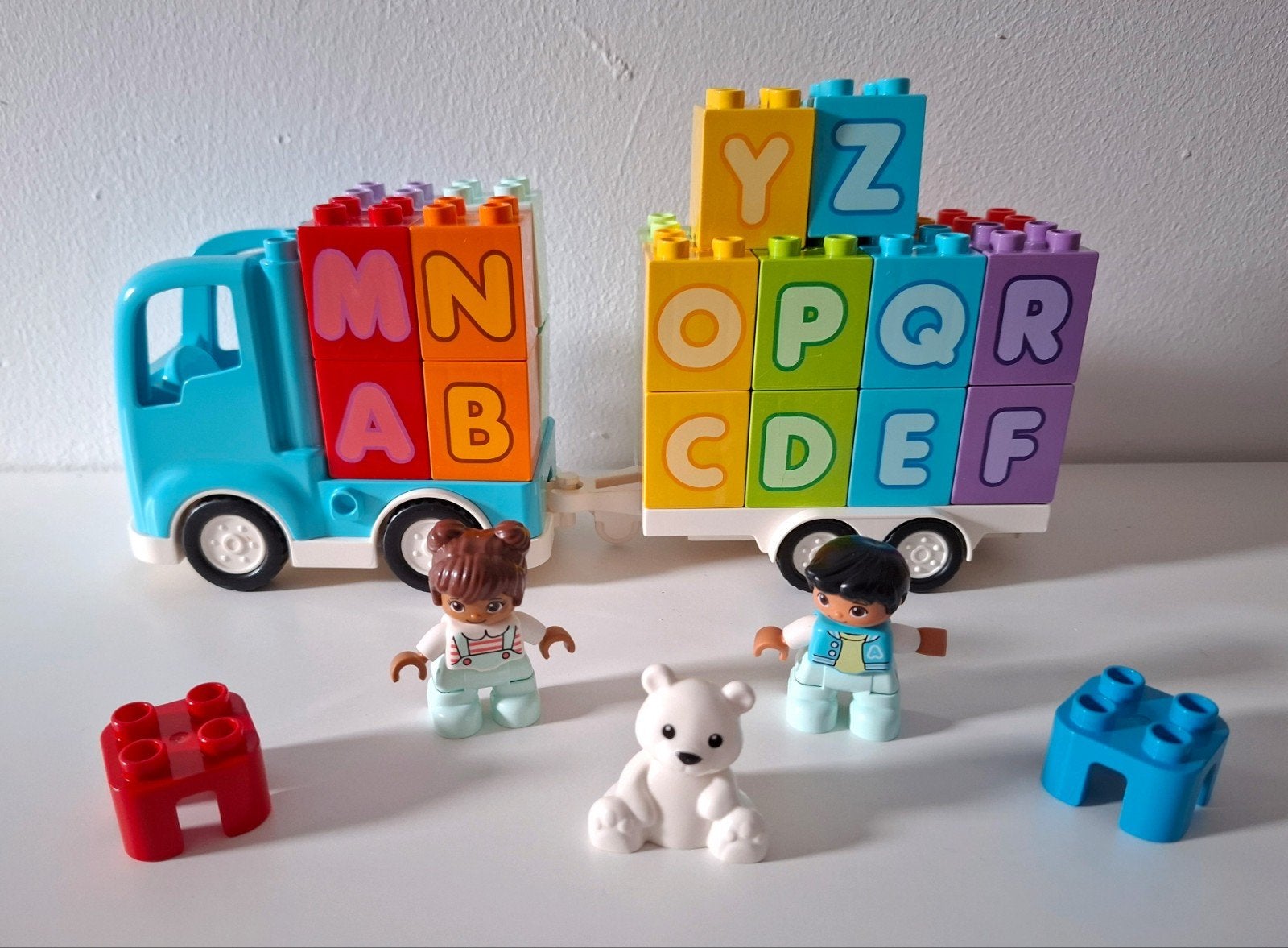 Lego Duplo Alfabet Vrachtwagen 10915, Kinderen en Baby's, Ophalen of Verzenden, Zo goed als nieuw, Duplo, Complete set