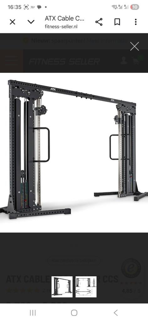 Atx 800 cable crossover professionel zgan, Sport en Fitness, Fitnessmaterialen, Ophalen, Zo goed als nieuw, Overige typen