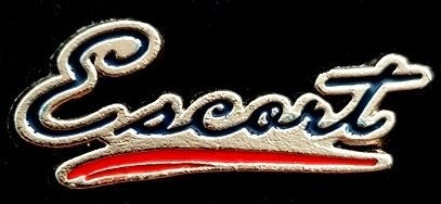 Escort (type Ford) pin- gelakt, Verzamelen, Verzenden, Nieuw, Transport, Speldje of Pin