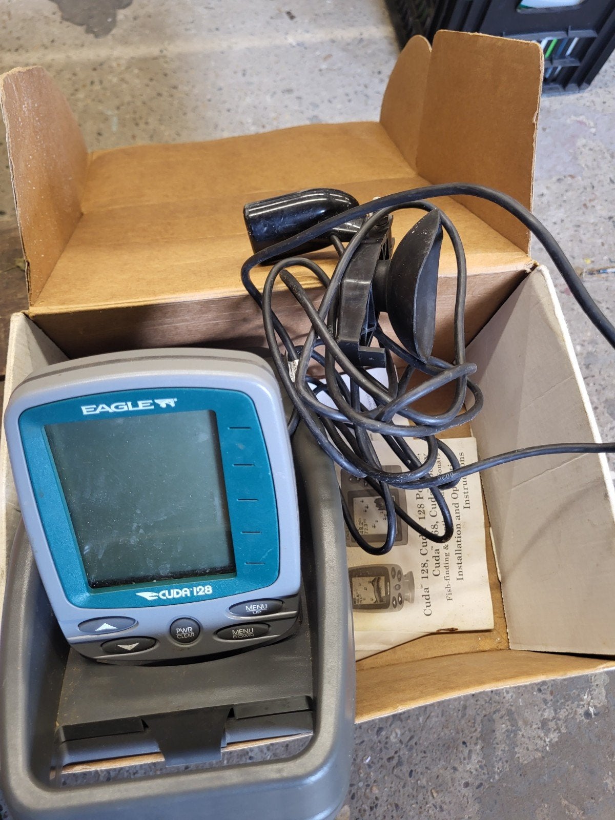 Eagle Cuda 128 Fishfinder - Compleet met transducer, Watersport en Boten, Ophalen of Verzenden, Gebruikt, Overige typen