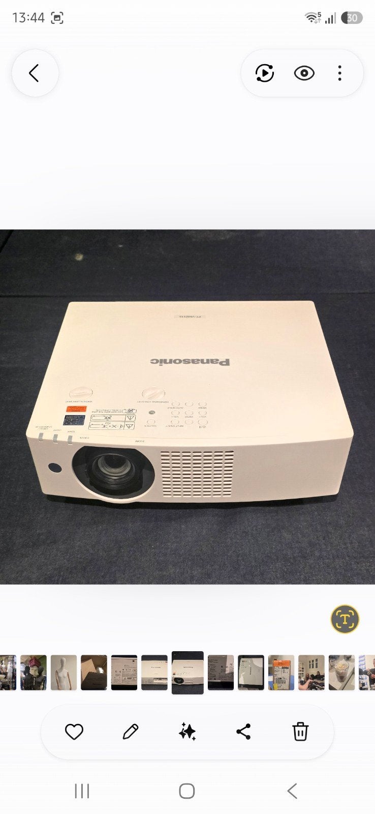 Panasonic PT-VMZ51S LCD Projector, Audio, Tv en Foto, Beamers, Ophalen, Panasonic, Zo goed als nieuw, LCD