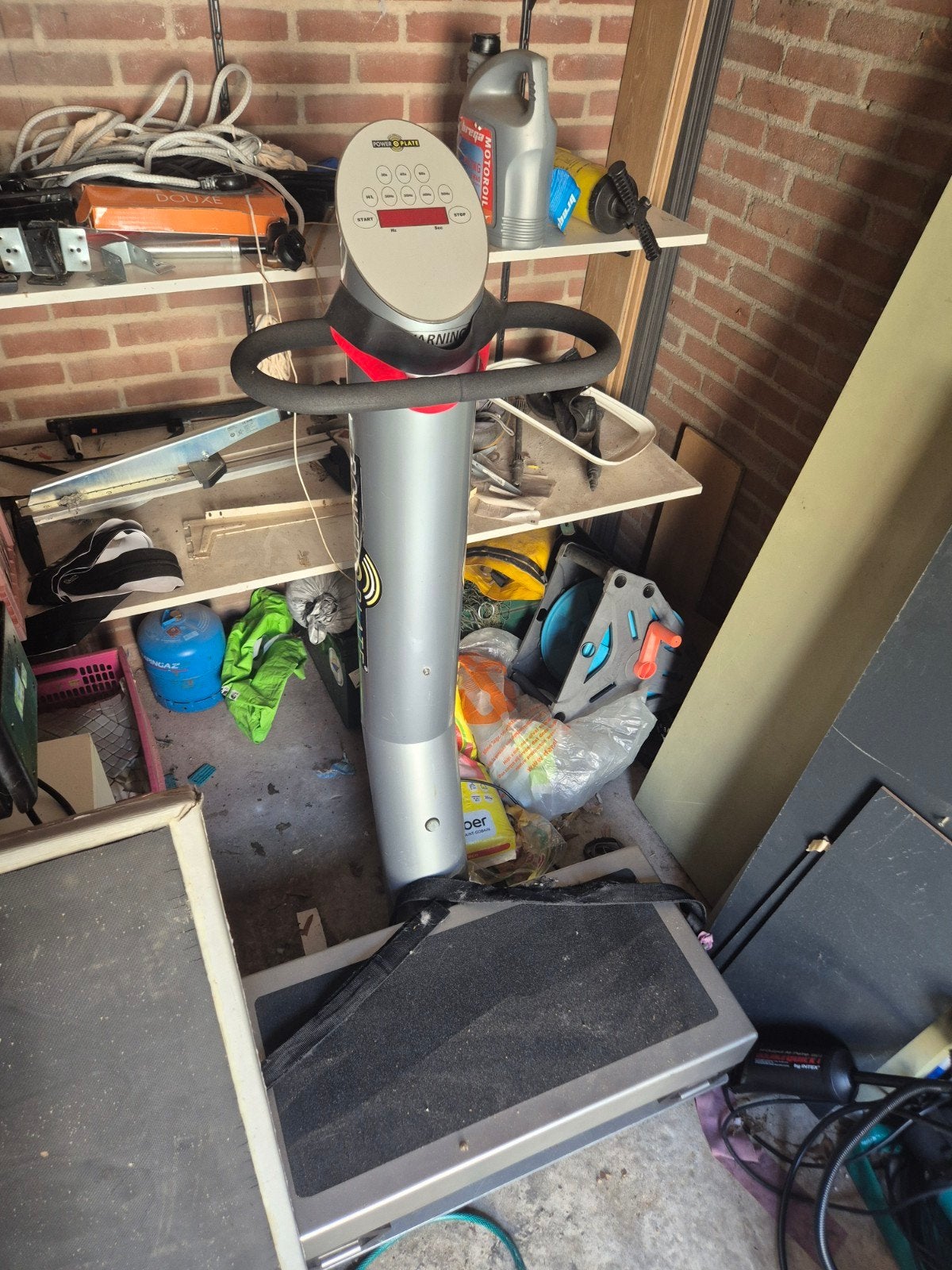 Professionele Powerplate Pro 5 met rubberen mat, Ophalen, Gebruikt, Trilplaat