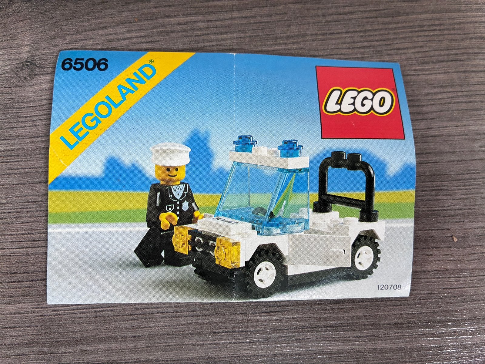 Lego Politiewagen #6506 (1989), Ophalen, Gebruikt, Lego, Inclusief instructies