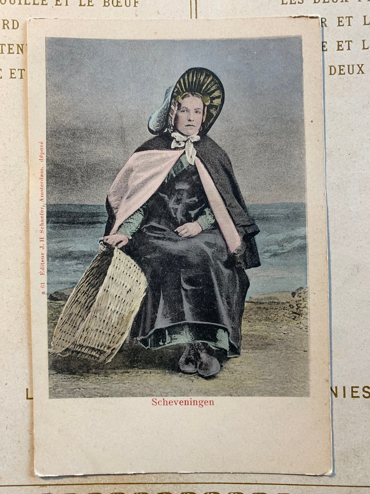 Scheveningen - Vissersvrouw (CA), Verzamelen, Ophalen of Verzenden, Voor 1920, Ongelopen, Zuid-Holland