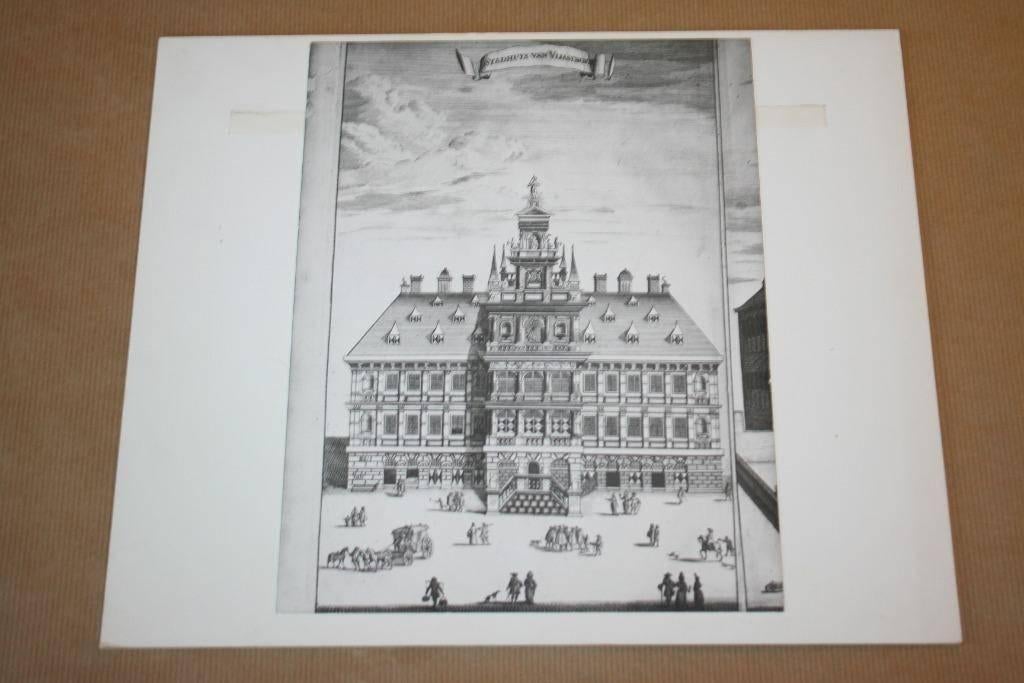 Foto Archief Vlissingen - Stadhuis Grote Markt ca. 1690, Ophalen of Verzenden, Gelezen