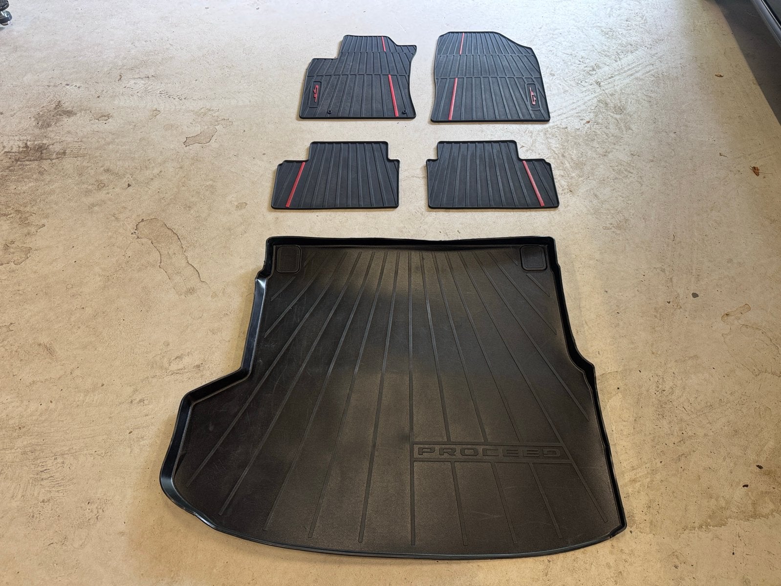 Kia Proceed rubber mattenset matten rubbermatten, Ophalen of Verzenden, Zo goed als nieuw